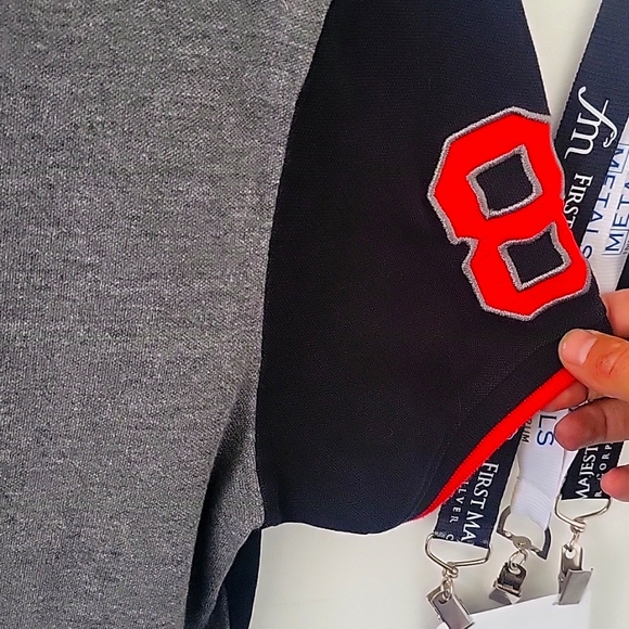 Guess los Angeles Black grey and red polo shirt - Picture 9 of 10